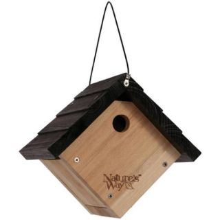 Nature's Way CWH1 8" H x 8 7/8" W x 8 1/8" D Cedar Traditional Wren House