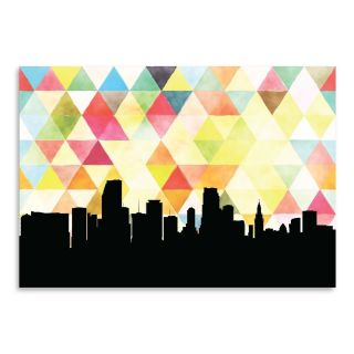Miami Triangle Paper Finch Original Painting by Americanflat