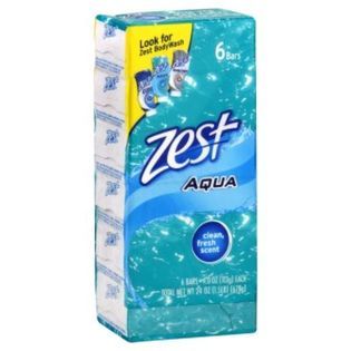 Zest Soap Bars, Aqua, 6   4 oz (113 g) bars [24 oz (1.5 lb) 678 g