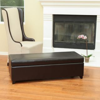 Christopher Knight Home Abigail Chocolate Bonded Leather Storage