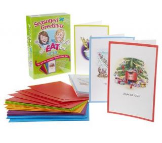 Set of 24 Holiday Recipe grEATing Cards by Janet &Greta Podleski —