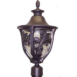 Melissa Tuscany 3 Light 23 Post Lantern; Rusty Nail