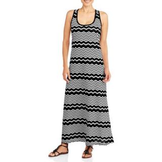 Revolution Women's Chevron Stripe Essential Tank Maxi Dress