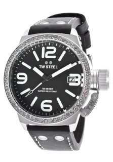 Women's Canteen Black Genuine Leather Black Dial
