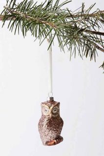 Glitter Owl Ornament