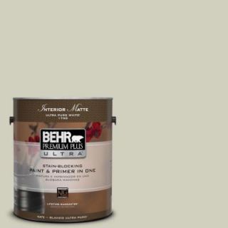 BEHR Premium Plus Ultra 1 gal. #400E 3 Mountain Haze Flat/Matte Interior Paint 175001