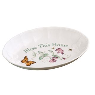 Lenox Butterfly Meadow Bless This Home Bread Tray
