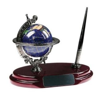 Bluestone Designs BL001A Gemstone Globe Pen Stand
