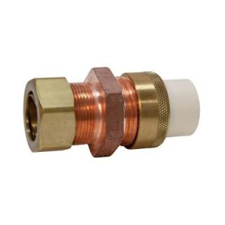 NIBCO 3/4 in. Lead Free Copper and CPVC CTS Silicon Alloy Compression x Slip Union C4733 7 LF