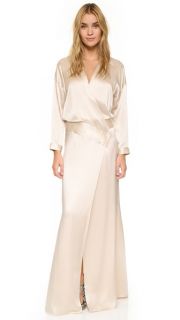 Michelle Mason Oversized Wrap Gown