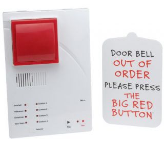 Can You Imagine Recordable & Musical Holiday Wireless Doorbell —