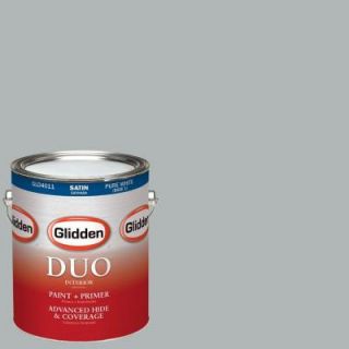Glidden DUO 1 gal. #HDGCN37 Medici Grey Satin Latex Interior Paint with Primer HDGCN37 01SA