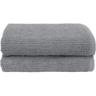 Hanes Ribbed Comfort Stretch 2 Piece Bath or Hair Towel Set