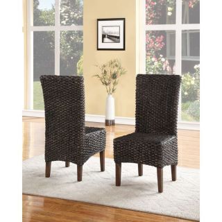 Art Set of 6 Seagrass Dining Chairs (Indonesia)