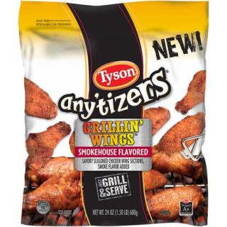 Tyson Any'tizers Smokehouse Flavored Chicken Grillin' Wings, 24 oz