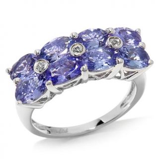 Sterling Silver 3.6ct Tanzanite and Topaz Ring   7882553