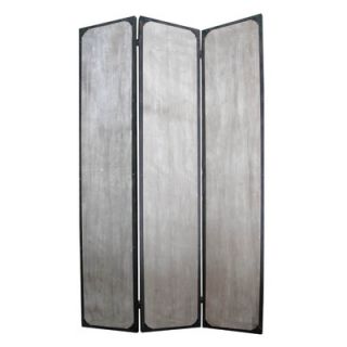 71 X 47 Industrial 3 Panel Room Divider by Screen Gems
