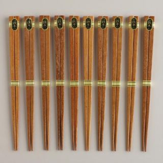 10 Pack Brown Ironwood Chopsticks, Set of 2