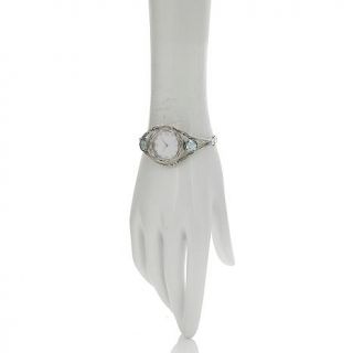 Noa Zuman Jewelry Designs Roman Glass Sterling Silver Bracelet Watch   7556282