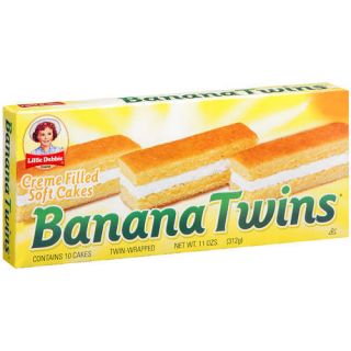 Little Debbie Creme Filled Banana Twin Soft Cakes, 11 oz