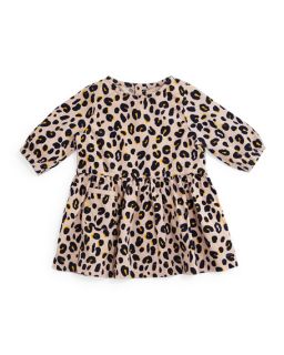 Stella McCartney Skippy Leopard Print Corduroy Dress, Pink, Size 12 24 Months