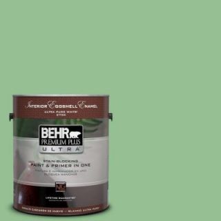 BEHR Premium Plus Ultra 1 gal. #450D 5 Velvet Leaf Semi Gloss Enamel Interior Paint 375401