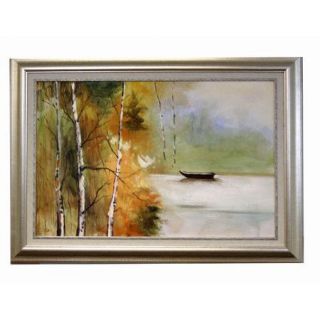 Acura Rugs River Boat Framed Original Painting