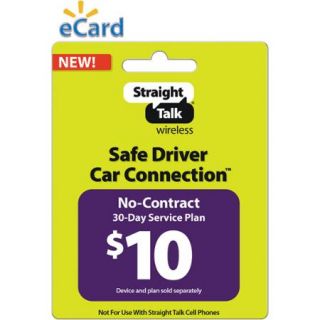 Straight Talk Safe Driver Car Connection 30 Day Plan $10 (Email Delivery)