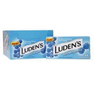 Ludens Throat Drops, Blue Raspberry Flavor   20 Ea, 12 Pack