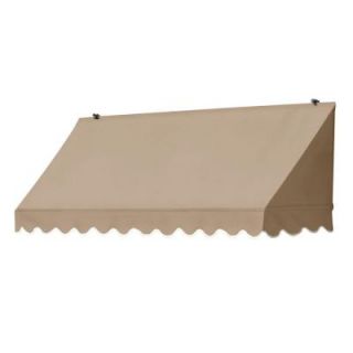 Awnings in a Box 6 ft. Traditional Manually Retractable Awning (26.5 in. Projection) in Sand 3020704