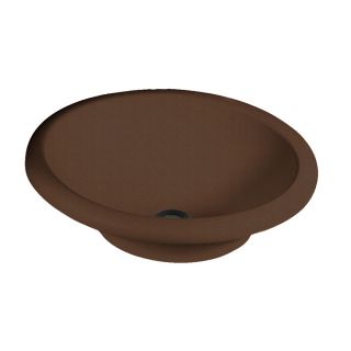 Swanstone Acorn Solid Surface Oval Bathroom Sink with Overflow