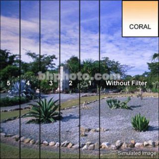 Tiffen 5 x 5" 5 Coral Soft Edge Graduated Filter 5X5CGCO5S