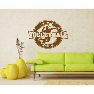 Volleyball Stamp Vinyl Sticker Wall Art   Shopping   Big