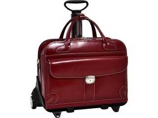 McKlein USA Lakewood  Fly Through Checkpoint Friendly Removable Rolling Ladies' Briefcase