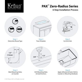 Pax Zero Radius 31.5 x 18.5 16 Gauge Handmade Undermount Single Bowl