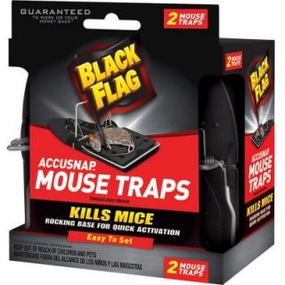 Black Flag Plastic Snap Mouse Trap (2 Pack) HG 11050