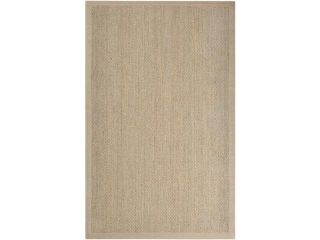 9' x 13' Touch of Zen Tan and Cream Area Throw Rug