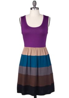 Sunset Colorblock Dress  Mod Retro Vintage Dresses