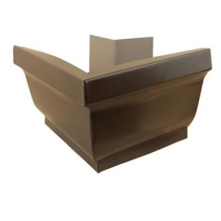 Amerimax Home Products 5 in. Musket Brown Aluminum Outside Mitre Box 5OTMMB