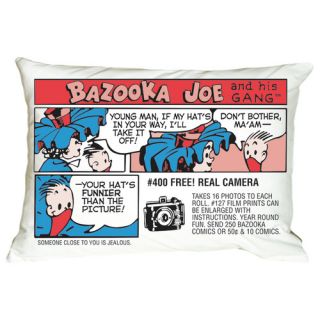Bazooka Comics Bubble Gum Scented Microbead Throw Pillow by Iscream