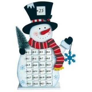 Santa's Workshop 18.50 in. Snowman Calendar with Christmas Tree 70726