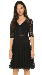 Rebecca Taylor Short Sleeve Lace Dress