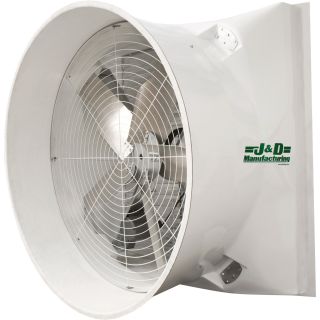 J&D Sales Exhaust Fan with Cone— 72in., 46,448 CFM, 115/230V, Model# VMSA72A5C31  Cone Fans
