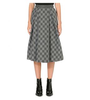 WHISTLES   Ivy monochrome midi skirt