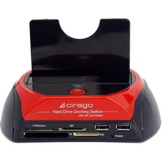 Cirago CDD1000 Hard Drive Docking Station with Card Reader