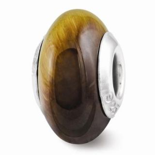 Sterling Silver Reflections Tiger's Eye Bead