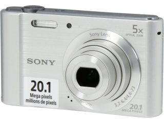SONY Cyber Shot W800 Black 20.1 MP 5X Optical Zoom Digital Camera