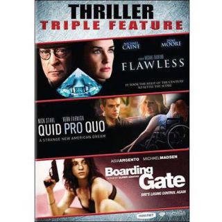 Thriller Triple Feature: Flawless / Quid Pro Quo / Boarding Gate