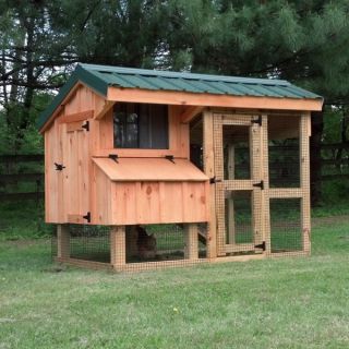 Tuckers Coops Nancy Hand crafted Pre assembled Solid Wood Chicken