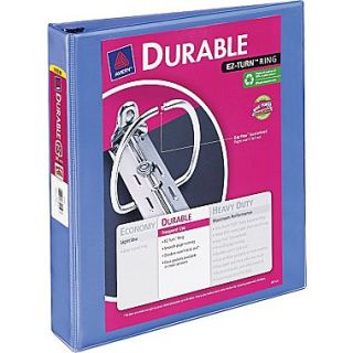 Avery Durable 1.5 Inch Slant D 3 Ring View Binder, Periwinkle (34159)